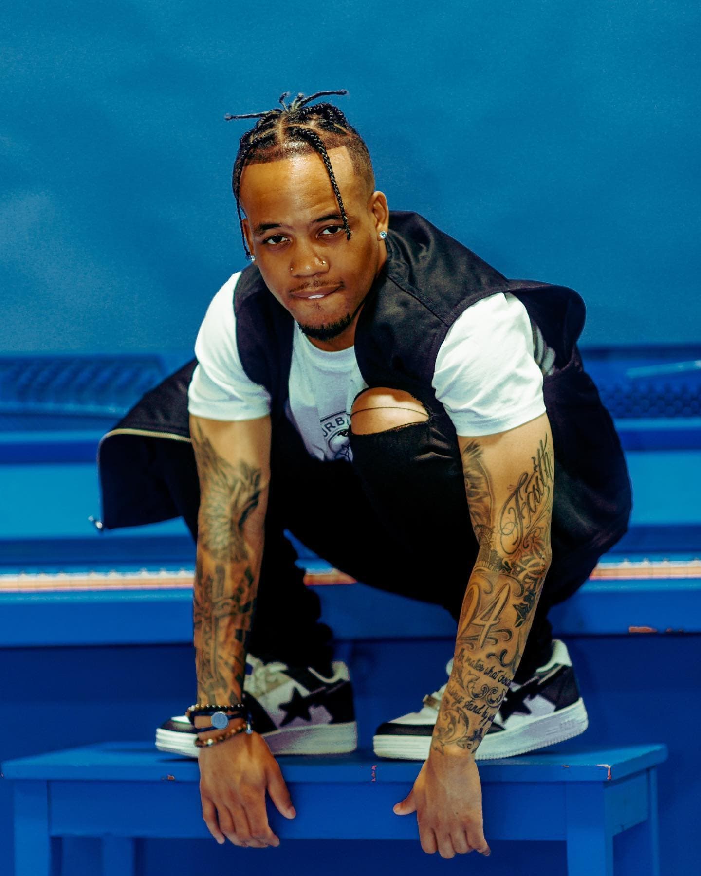 J Cameron during a professional photoshoot